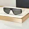 6177 Schild Zonnebril Vizier Zwart Goud Donkergrijs Heren Dames Zomertinten Sunnies Lunettes de Soleil Bril Occhiali da sole UV400 Brillen