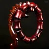 Strand Natrual Wood Zambian Blood Red Sandalwood Star Spotted Buddha Beaded Bracelet Bamboo Beads Transfer Jewerly 15 20MM