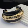 Bracciale rigido con temperamento alla moda, bracciale smaltato fatto a mano con goccia di smalto