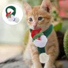 Trajes de gato Cão Cachecol Decorativo Natal Xmas O Presente Decorar Pet Acessório Tricô Respirável Roupas Delicadas