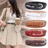 Belts Versatile Buckle Small Belt Adjustable Women's Skinny Waist Business Casual Accessories Pin Leather Simple Suit T4G5