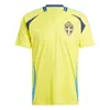 2024 Zweden Voetbalshirts nationale team 24 25 ISAK Forsberg JANSSON BERG EKDAL Kulusevski Voetbalshirts mannen kids kits