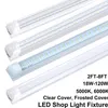 دمج على شكل حرف V T8 LED LED Shop Flight 2 4 5 6 8 أقدام مصباح الفلورسنت 120W 8FT 4ROW