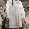 Unishuni детское повседневное платье Encanto Vestidos для девочек, летние детские платья с вышивкой, с манжетами и длинными рукавами, 240228