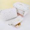 Sacs de cosmétiques 3pcs Coton matelash maquillage sac femmes grandes toilettes de voyage esthétique mignon kawaii ours / fraise