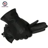 Winter Herren Hirschleder Lederhandschuhe männlich warm weich schwarz Nähdesign Herren Fäustlinge imitieren Kaninchenhaar 70 % Wolle Futter-07 LJ201221184g