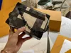 M24581 Mini Soft Trunk 24 S/S Designer Men Crossbody Bag Damoflage Canvas Leather Pixel Patterm