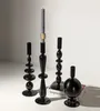 Ljushållare Ins Nordic Style Designer Black Glass Holder Dining Table Vase Home Decoration Porch Living Room97899144256662