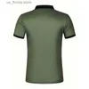 Herren-T-Shirts, kurzes, gestreiftes Herren-Poloshirt für den Sommer, lässiges Revers-Poloshirt-Oberteil für Herren.Y240315