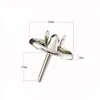 Broşlar 2pcs 925 STERLING Gümüş Pimi Broş için debriyaj ile Pinback Düğmeleri DIY zanaat takı