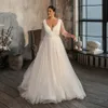 Wedding Dresses 2024 Women V Neck Half Sleeves Pleats Bridal Gown with Appliqued Sashes Plus Size Custom Made YD