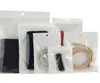 1000pcs Clear White Pearl Plastic Poly OPP Packing Zipper Zip Lock Retail Packages smycken Mat PVC Plastpåse Många storlekar tillgängligt5243039