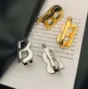 15 Style B Designer Earrings for Women 925 Sterling Silver Hoop Stud Fashion Gold Color Women Weddings Jewelry