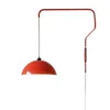 Wandlampen, einzigartiger Stil, rote Wipplampe, Wohnzimmer, Nachttisch, Esszimmer, Verkabelung, kostenloses Klapplicht auf Lager