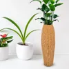 Vases Woven Vase Wedding Decor Hydroponic Dried Flower Holder Containers Plant Basket Imitation Rattan Insert Craft Office