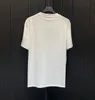 Hommes Plus T-shirts Polos Chemise Blanc Brodé Haute Qualité Camisas Polyester Hommes Quantité Col Roulé x4674