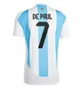 S-4XL Argentinien Fußballtrikot 2024 2025 Nationalmannschaft Heim-Auswärts-Fußballtrikot 24/25 Spielerversion MESSIS DI MARIA LAUTARO MARTINEZ Herren-Set Damen