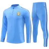 Mens Soccer Tracksuit 2023 Argentina Men and Kids Football Tracksuit Kits 23 24 Argentina Training Kit Tracksuits 2024 Chandal Futbol Tuta Calcio Surtetement Foot