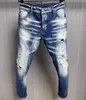 TR APSTAR NYA DSQ COOLGUY JEANS MEN HIP HOP ROCK MOTO MEN MENS CASUAL DESIGN RIPPAR JEAN SKINNY DENIM D2 BIKER JEANS 6117