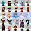 Grandes olhos brinquedos de pelúcia kawaii animais de pelúcia pequenos selos pinguim cão gato panda mouse boneca para crianças brinquedo presentes de natal