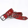 Personalized Bullet Belt Punk Knight Belt Handmade Decoration Belt Genuine Leather Men's and Women's Belt Strap 240315