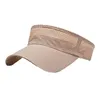 Bérets réglables Sports Tennis Chapeau d'été léger pour hommes avec maille creuse à long bord crème solaire anti-uv visage pour