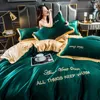 Bedding Sets Luxury Silky Like Green Duvet Cover Set With Zipper Closure 1 2 Pillow Cases Sheet