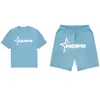 Trainingspakken voor heren Zomerpak Letter Grafische print Heren T-shirt met korte mouwen Shorts Tweedelige set Casual trainingspak