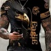 Herren T-Shirts Neues Tiergrafik-T-Shirt für Männer 3D-Druck Lässige kurze Slve-Sommer-Rundhalsausschnitt-lose Oberteile Mode-Strt-Stil-Kleidung Ts Y240315