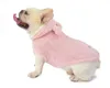 Köpek Giyim Toptan Sonbahar ve Kış Giysileri Ayı Kulaklar Pet Düz Renk Kapşonlu kalınlaşan kapüşon