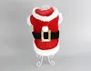 Hundkläder Red Pet Christmas Transformations Santa Claus Clothing Classic Coat