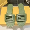 Designer Sandaler Sliders Summer Beach Fashion Women Luxury Flip Flops Loafers Chaussure Letter Anatomic Leather Slide Beach Slippers