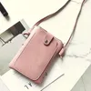 Evening Bags Women's Fashion Small Mobile Phone Bag PU Buckle Safety Shoulder Student Crossbody Girl