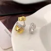 Hoge kwaliteit 925 sterling zilveren diamanten oorbellen voor meisjes mode-sieraden dupe merk AB set oorbellen