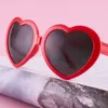 Les lumières deviennent amour lunettes romantiques la nuit Tiktok Net rouge même pêche lunettes de soleil mode féminine 2022