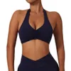 Lu Align Lemon Bra NCLAGEN Femmes Halter Sports High Support Impact Ruched Fiess Gym Yoga Top Vêtements d'entraînement Push-up Corset Rembourré Activewe