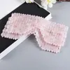 Natural Rose Quartz Eye Mask Massager Jade Relax Sleep Massage Tools Care Stone Face Cooling 240313