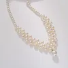 Choker Classic Vintage Artificial Pearl Handmade Necklace