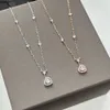 Ketting voor ontwerper diamant verguld sterling zilver klassieke stijl vervagen geschenk