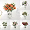 Dekorativa blommor 1 Knach Artificial Flower Rose Bouquet Wedding Party Diy Home Decor Bride Holding Valentine's Day Gift Simulation