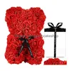 Couronnes de fleurs décoratives artificielles ours en peluche pour femmes petite amie anniversaire cadeaux de Noël Saint-Valentin livraison directe Ho Dh0Gp