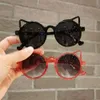 Children's Cute Adorable Baby Kittens, Ear Shaped Sunglasses, UV Resistant Glasses for Boys and Girls, Trendy