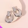 Boucles d'oreilles en forme de U, 10 pièces uniques, brillantes, romantiques, douces, bijoux cadeaux pour filles, 2 couleurs, vente en gros, 2024