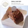 Wyjmij pojemniki 10pcs deserowe pudełko na ciasto przezroczyste ciasteczka babeczki jesienne festiwal księżyca taca na babeczki sernik 5 5 cm