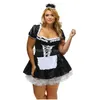 Costume à thème Sexy French Maid Halloween Cosplay Carnaval Cos Uniforme Plus Super Taille 4XL 6XL Classique Fantaisie Drop Livraison Vêtements Cos Dhw7P