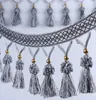 12Meter Hydrange Tassels Bead Pendant Hanging Lace Trim Ribbon For Window curtains wedding Party Decorate Apparel Sewing DIY7329315
