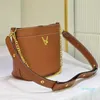 Kvinnor Small Shoule Bags Grain Leather Diagonal Crossbody Bag For Ladies Designer Handbag Card Holder Outdoor Wallet Messenger 20cm