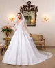 Musilm Elegant Boho A Line Wedding Dresses Sexy Heads v Vrict Satin Bridal Ordals Sweep Train Robe De Mariee 326 322 PPPpiques ppliques ppliques