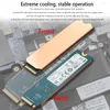 Computer Coolings Solid State Disk Cooler Copper Lightweight Hard Heat Sink 0.5mm 401W Portable Set Antioxidant For M.2 2242 2280 NVMe SSD