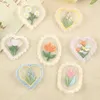 Cadeaupapier 10st Liefde Bloemen Patches Kant Stof Borduren Schattige Mini Holle Mesh Hoofddeksels DIY Kleding Naaibenodigdheden Plakboekstickers